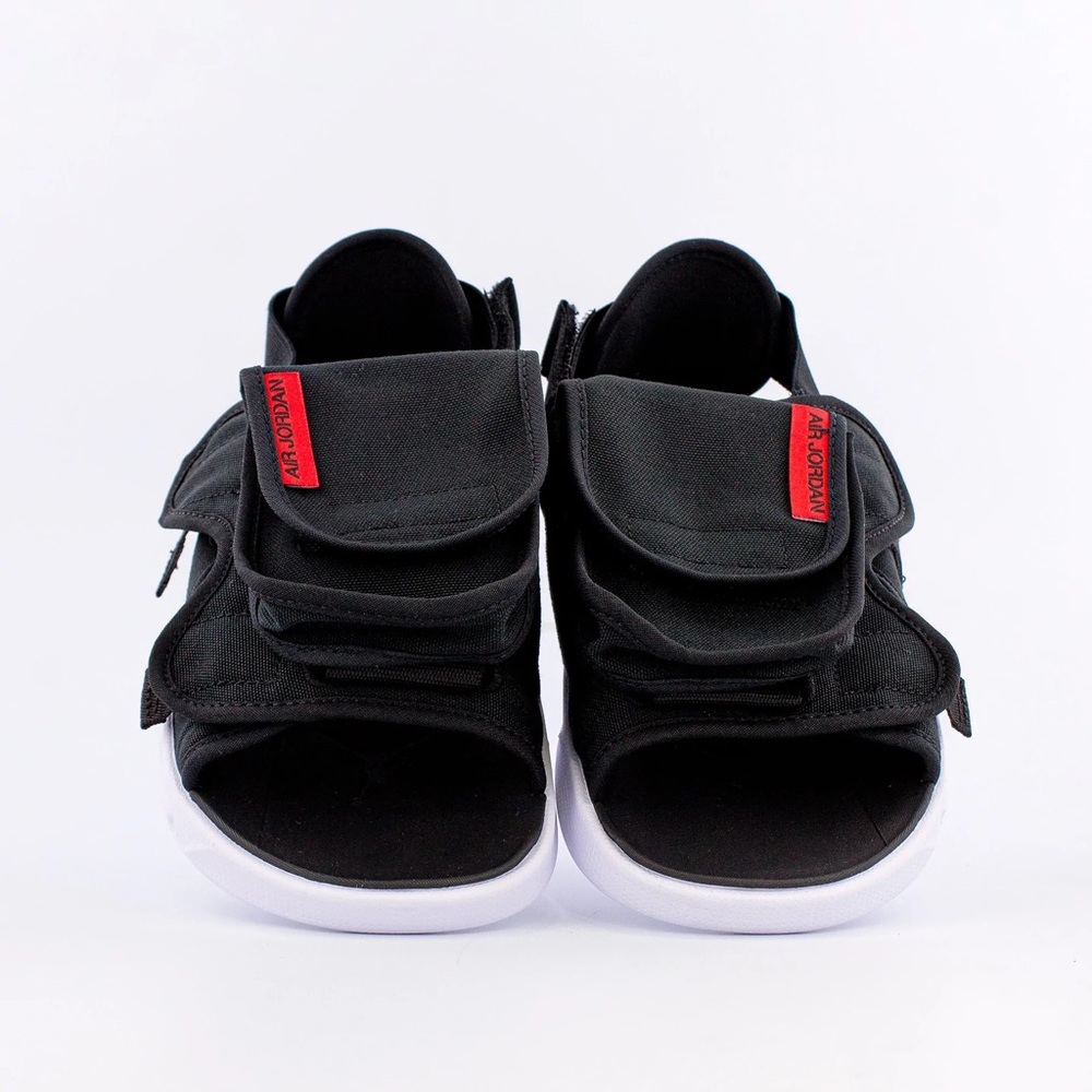 Nike Air Jordan LS Slide Bred Black University Red White CZ0791-006 - Picture 2 of 8